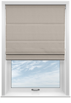 Windermere, Sand - Twist&Fit Roman Blind